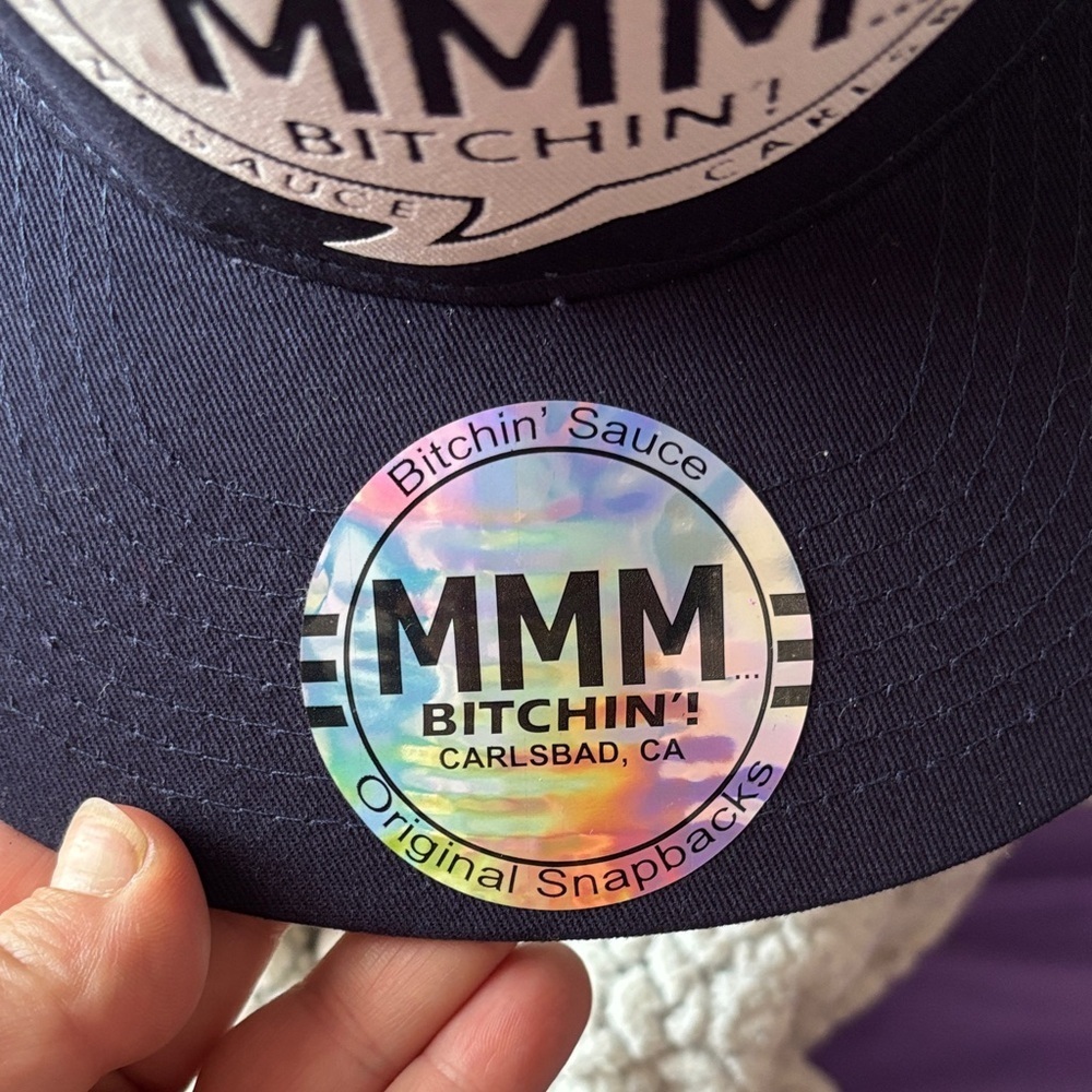 MMM Bitchin’ sauce Navy and Green Snapback - Picture 6 of 6